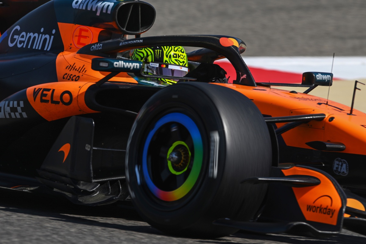 F1 Bahrain pre-season test: Norris fastest as Ferrari debuts trick rear ...