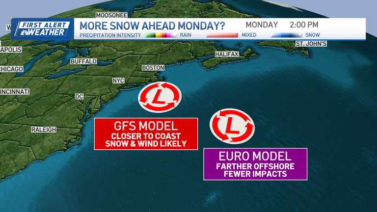 Heavy snow expected for parts of New England tomorrow, plus possible ...