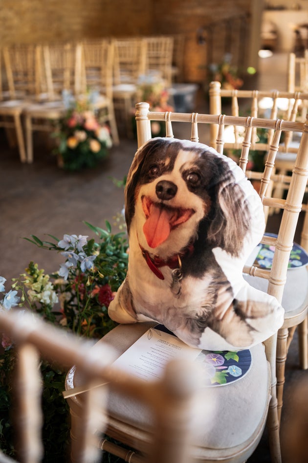 Maya's representation at the author's wedding in the Cotswolds, July 2025.