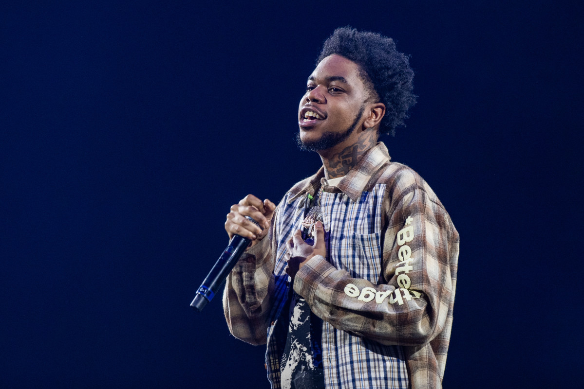 Lil Poppa performs onstage at Little Caesars Arena on November 13, 2024 in Detroit, Michigan. (Photo by Aaron J. Thornton/Getty Images)