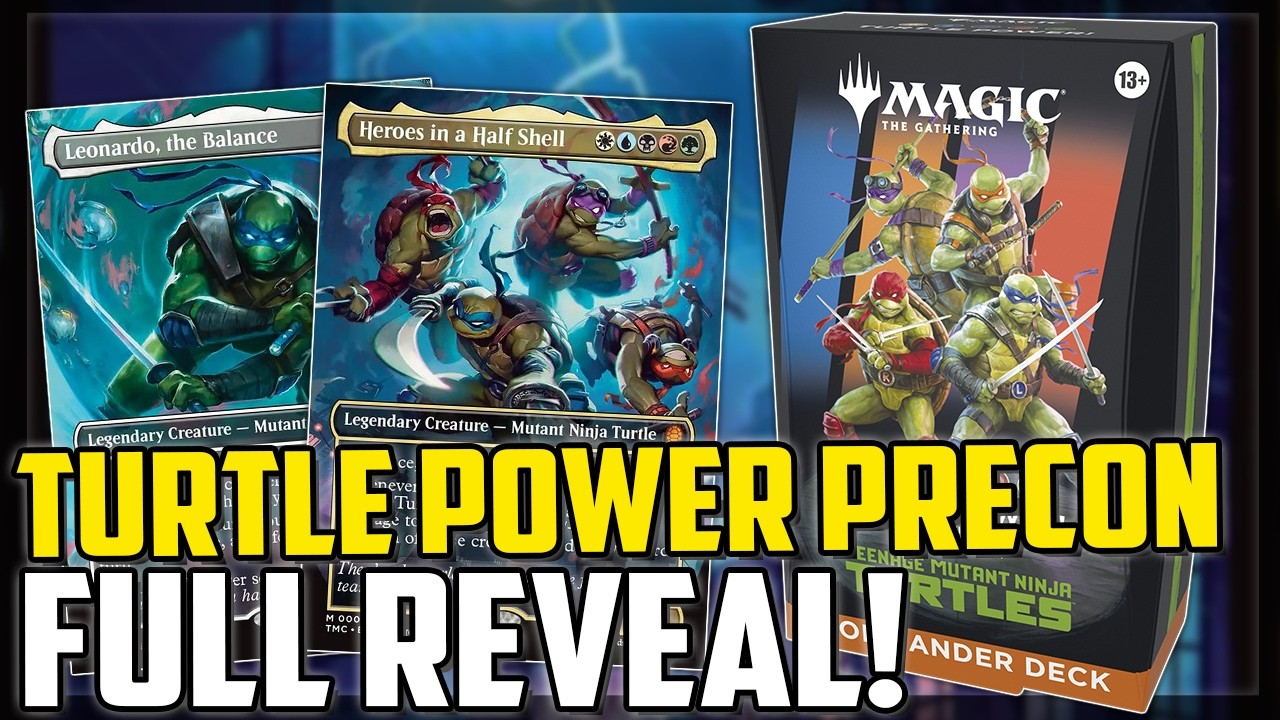 Turtle power full precon reveal discover the insane landbase and new cards