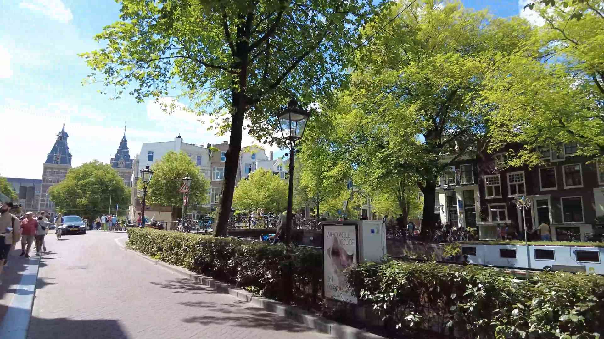 A bright afternoon in central Amsterdam