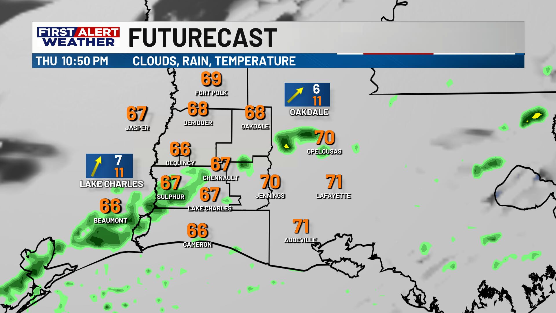 First alert forecast: Humidity continues to build, as rain chances ...