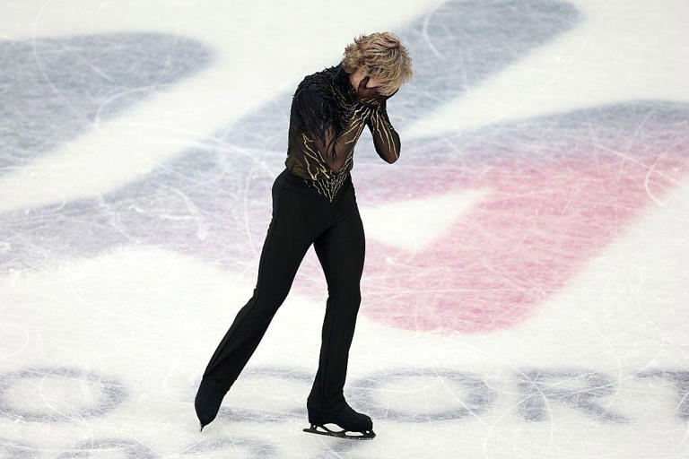 Ilia Malinin estava visivelmente frustrado após sua apresentação na patinação artística do programa livre