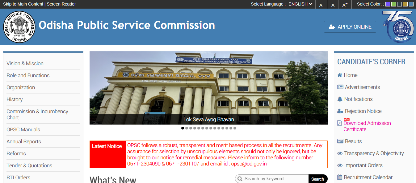 OPSC OCS recruitment 2026: Registration for 465 civil services posts ...