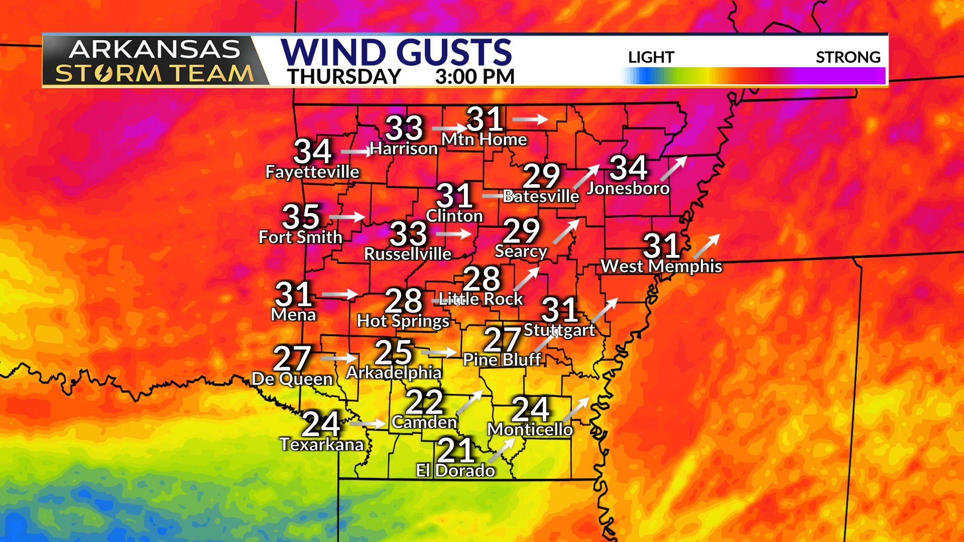 Elevated fire danger today from warm & windy conditions