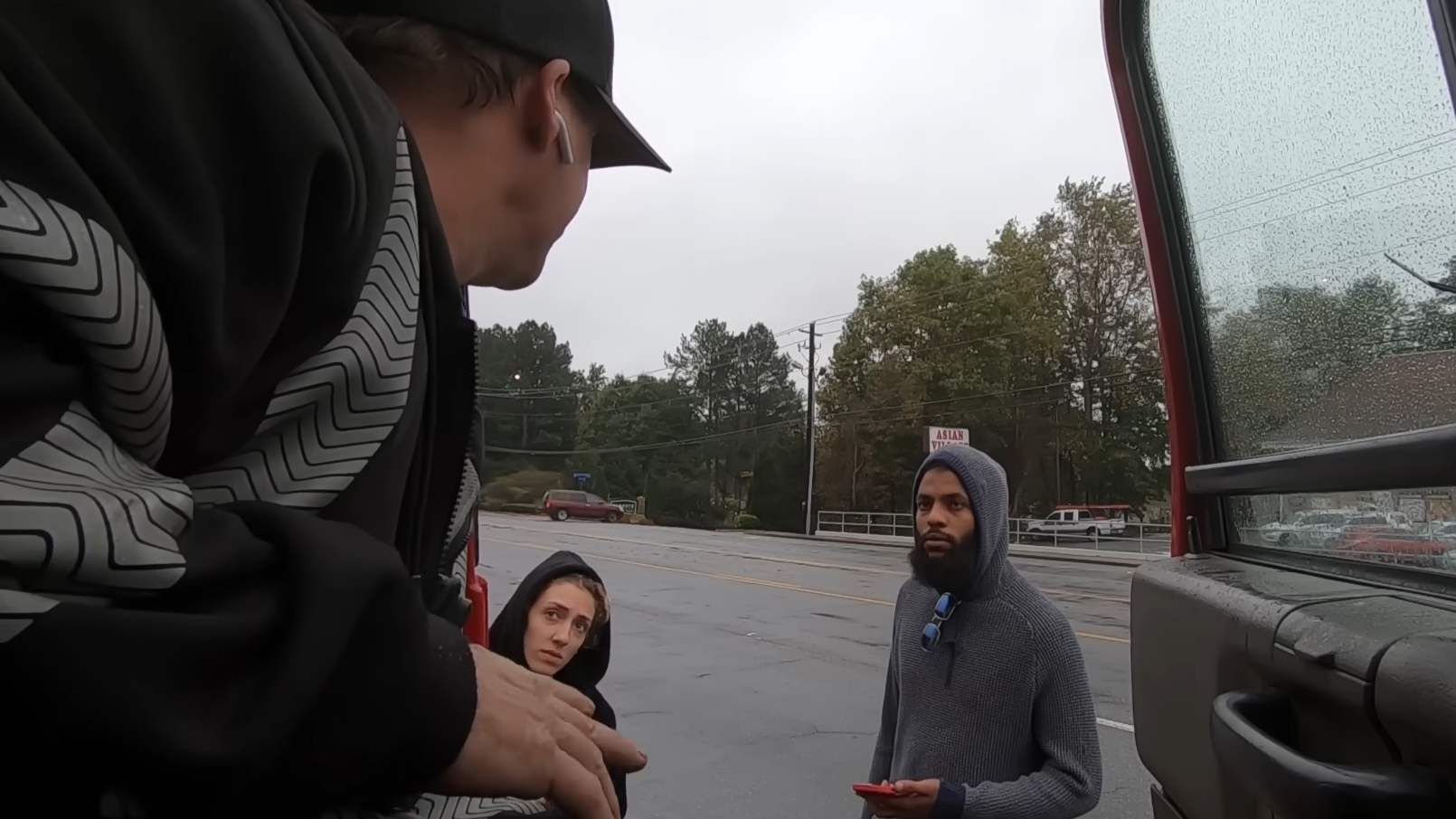 Watch him try to stop the tow - “I’m moving it!”