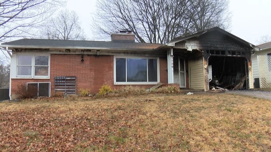 Garage fire spreads to home causing extensive damage