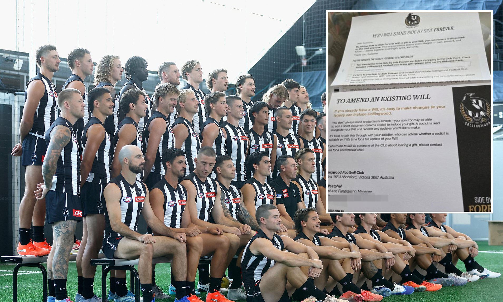 Collingwood boss breaks silence amid social media backlash as fans ...