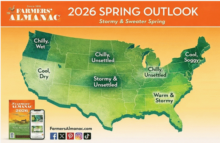 Will Texas see more storms this spring? What the Farmers' Almanac predicts