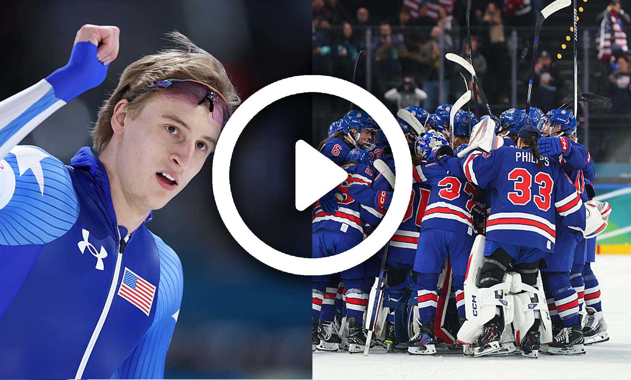 Video highlights: US hockey goes for gold, figure skating and more ...