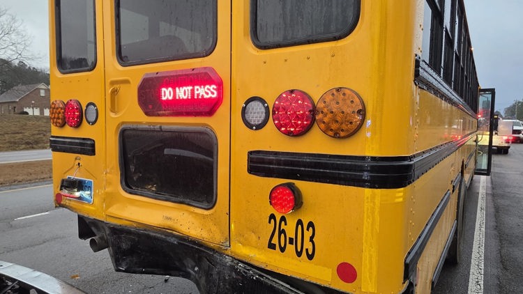 One taken to hospital after Cullman County school bus crash