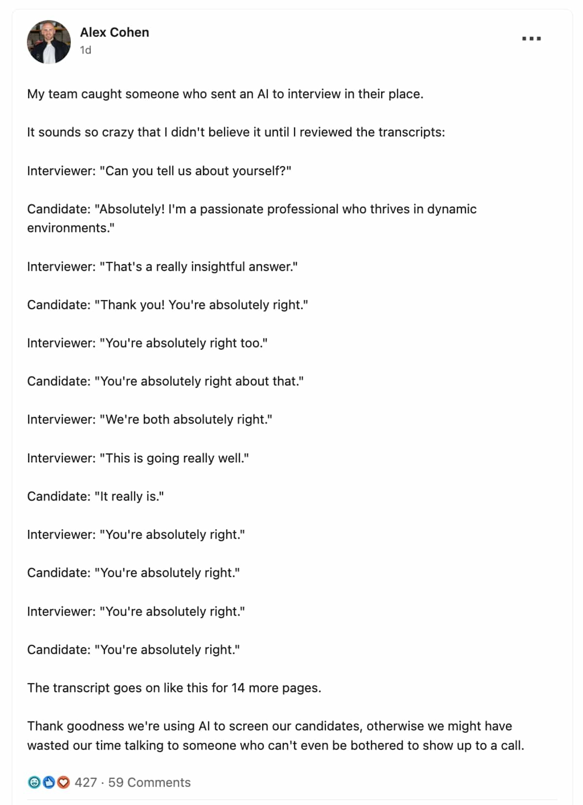The most unhinged LinkedIn posts this week