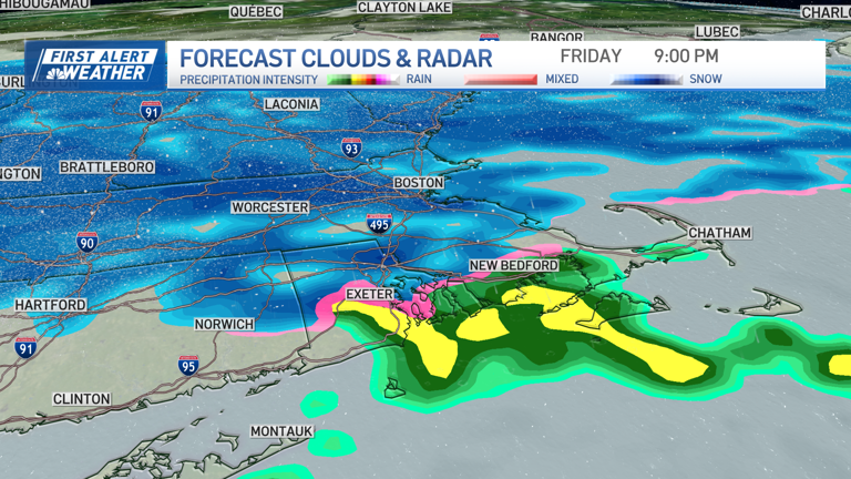 Heavy snow expected for parts of New England tomorrow, plus possible ...