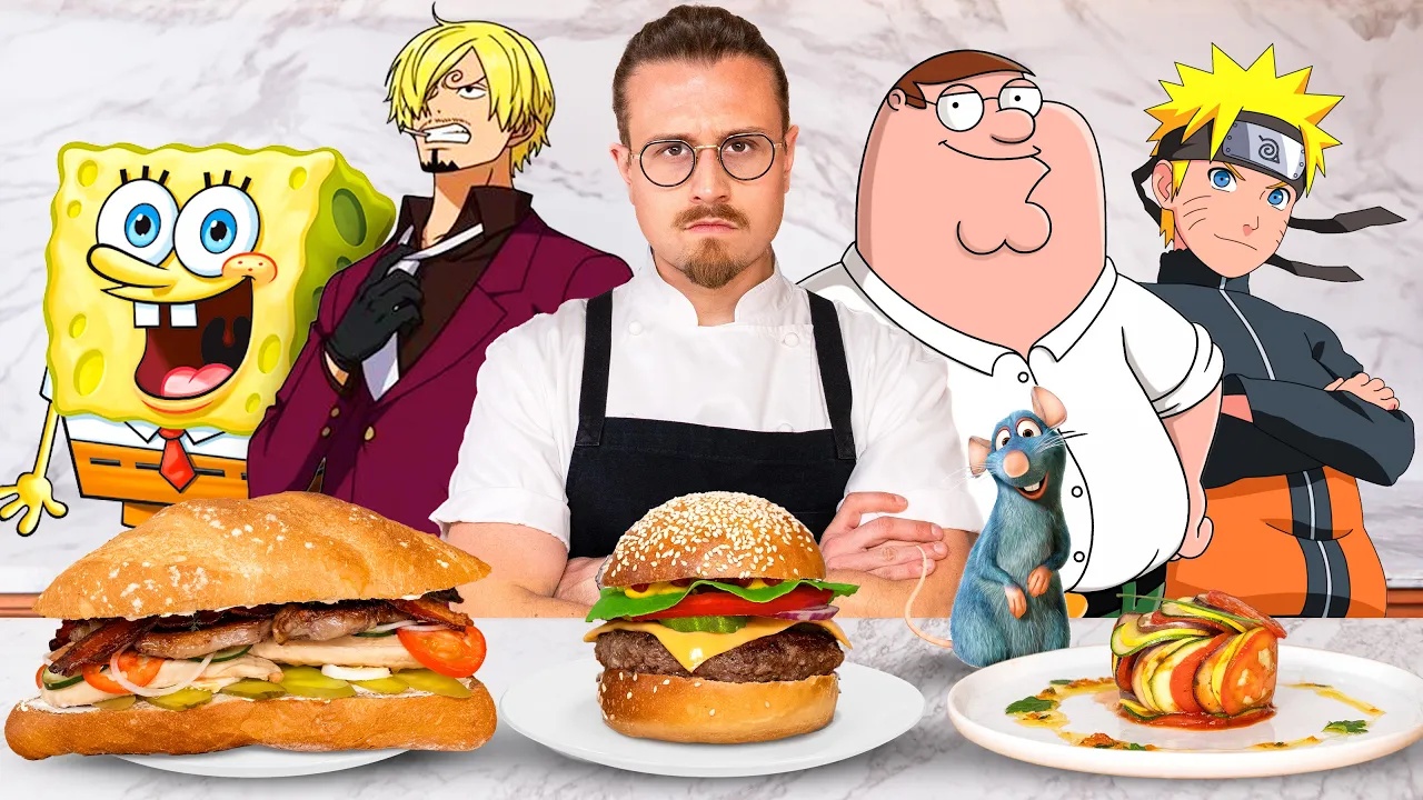 Recreating famous cartoon foods and testing if they work in real life