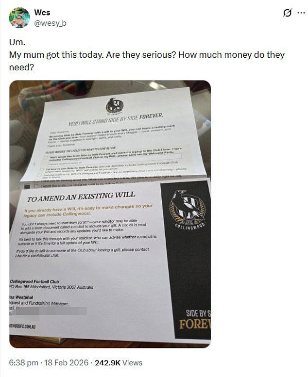 Collingwood boss breaks silence amid social media backlash as fans ...
