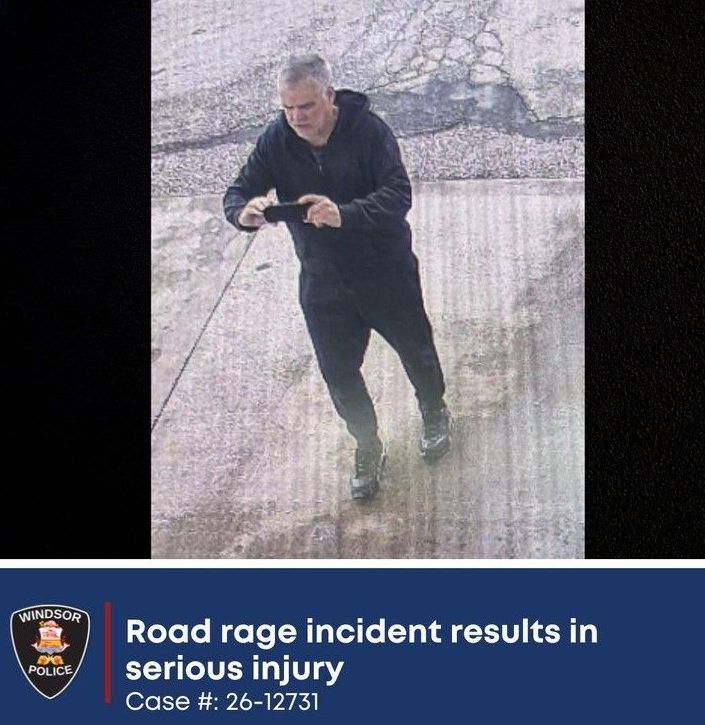 Motorist seriously injured in Windsor road rage incident; suspect sought