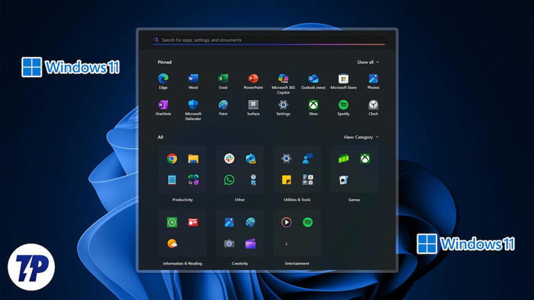 How to get rid of all and recommended sections from Windows 11 start menu