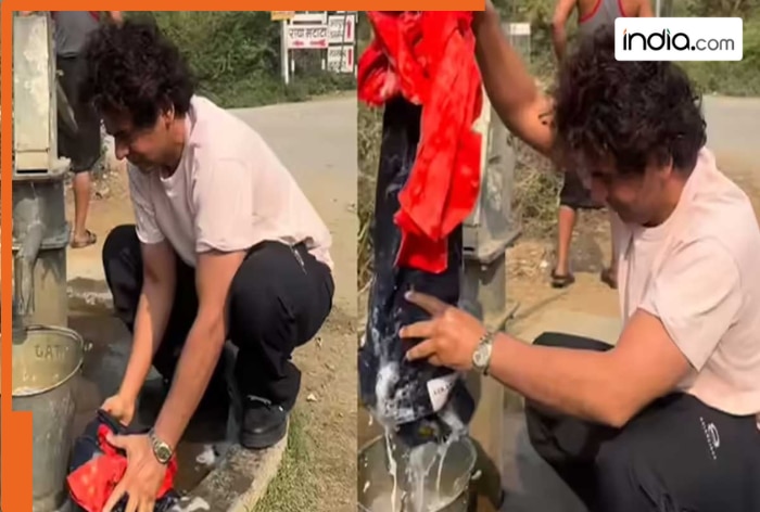 Watch- Sunil Grover’s roadside hand-pump moment washing clothes leaves ...