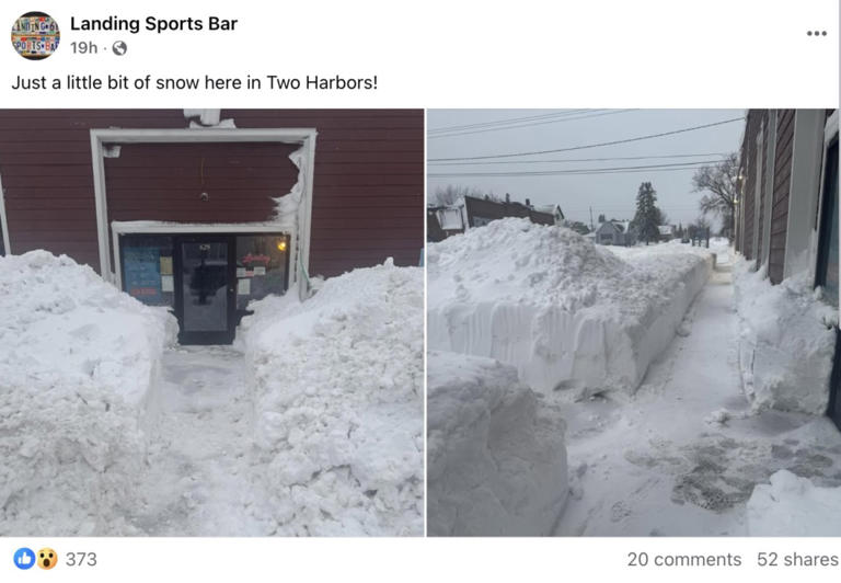 Scenes from Minnesota's North Shore, where storm dumped over 3 feet of snow