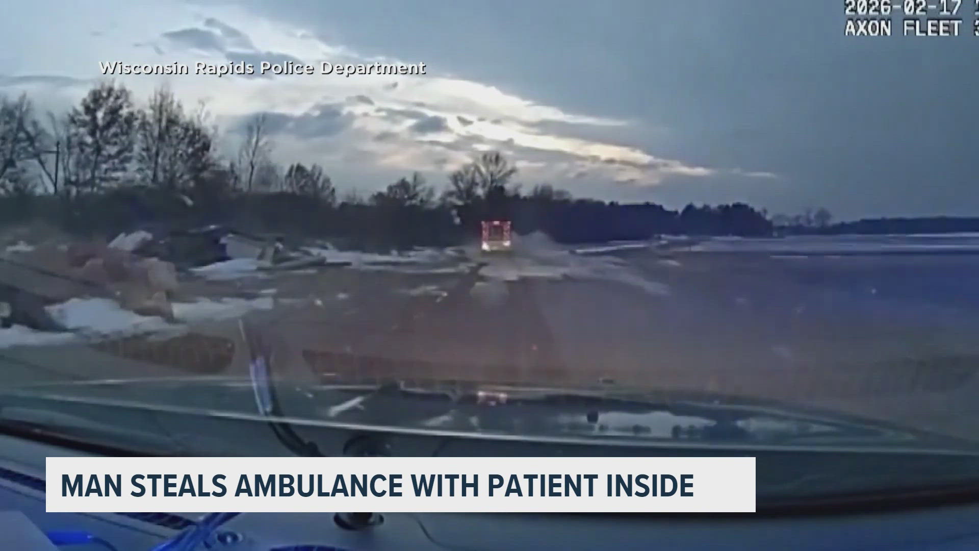 Wisconsin man accused of stealing ambulance carrying patient, leading ...
