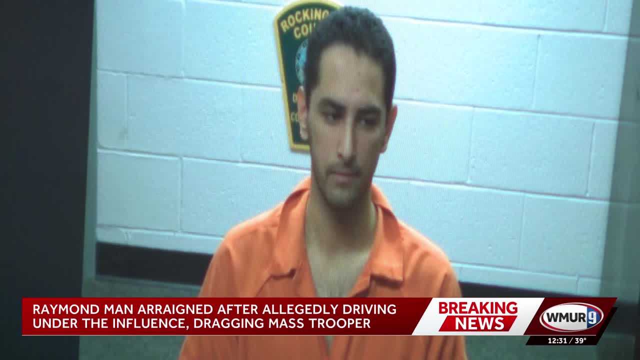 New Hampshire man accused of dragging Massachusetts state trooper with car