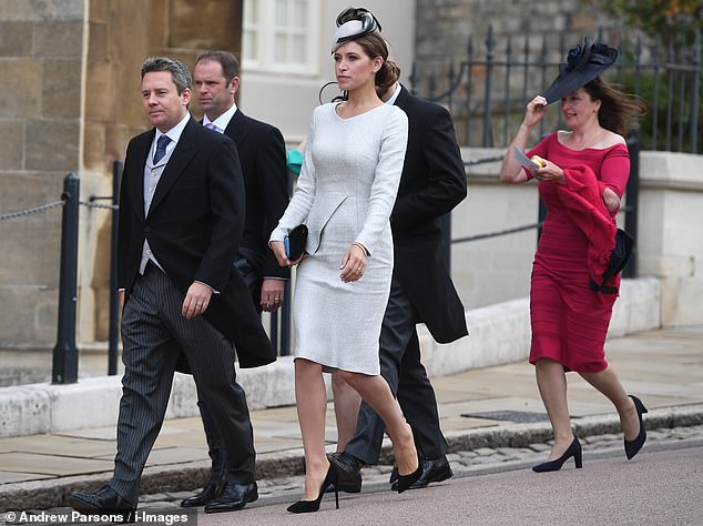 Jonathan Rowland and his wife Anya were among the guests seen attending Princess Eugenie's wedding in 2018