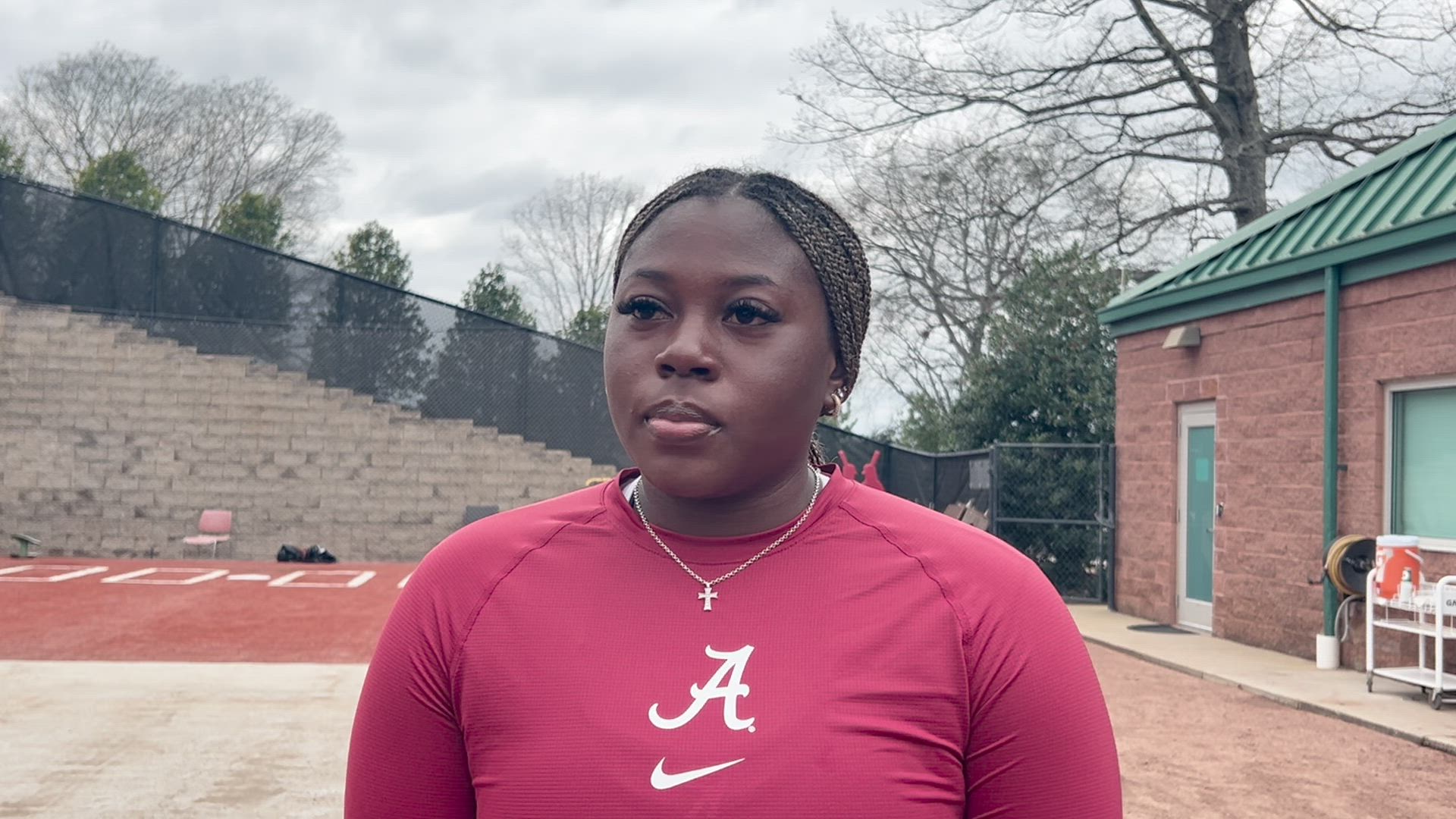 Alabama softball pitcher Vic Moten