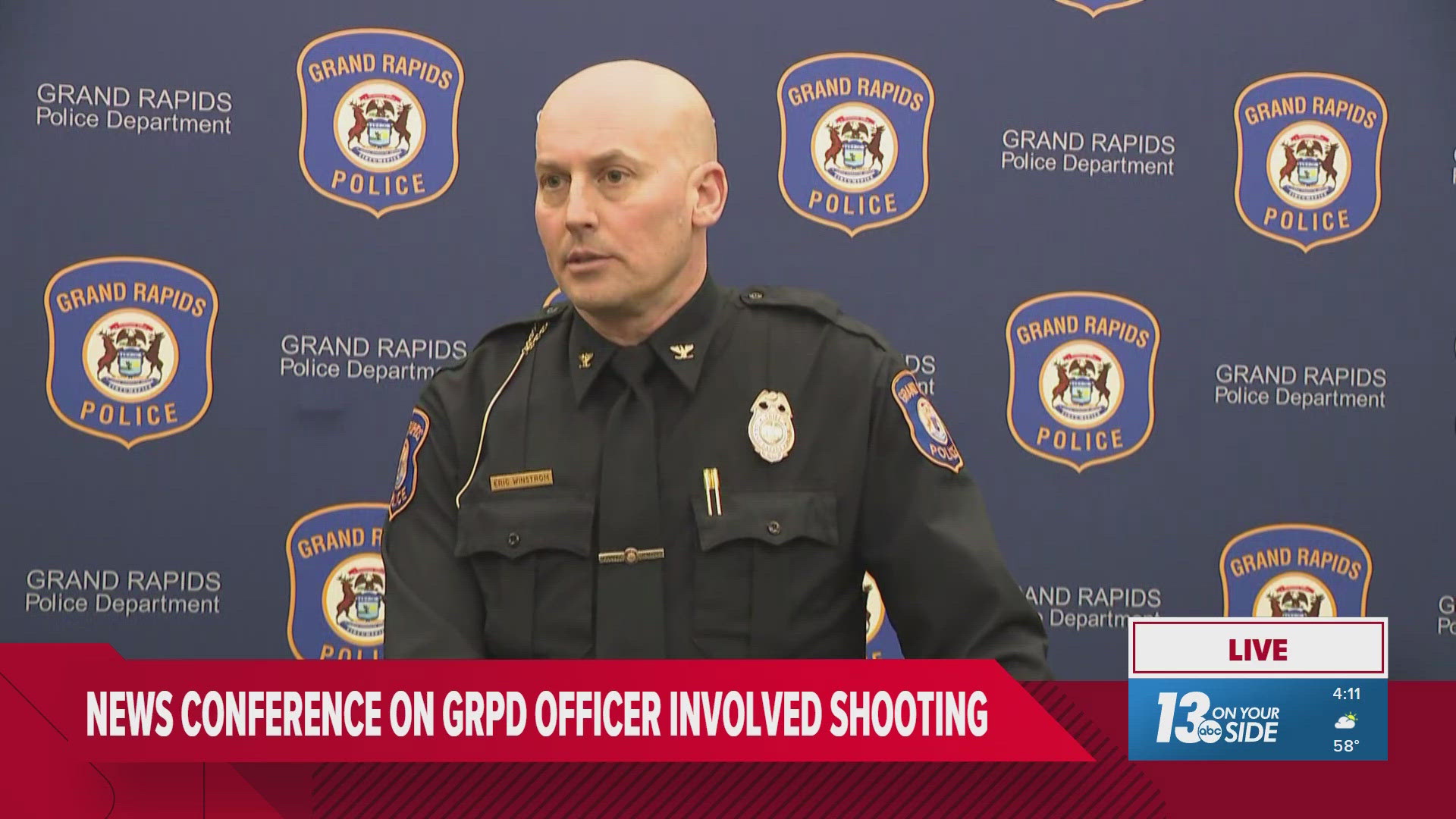 GRPD chief believes man was shot by officers in the chest