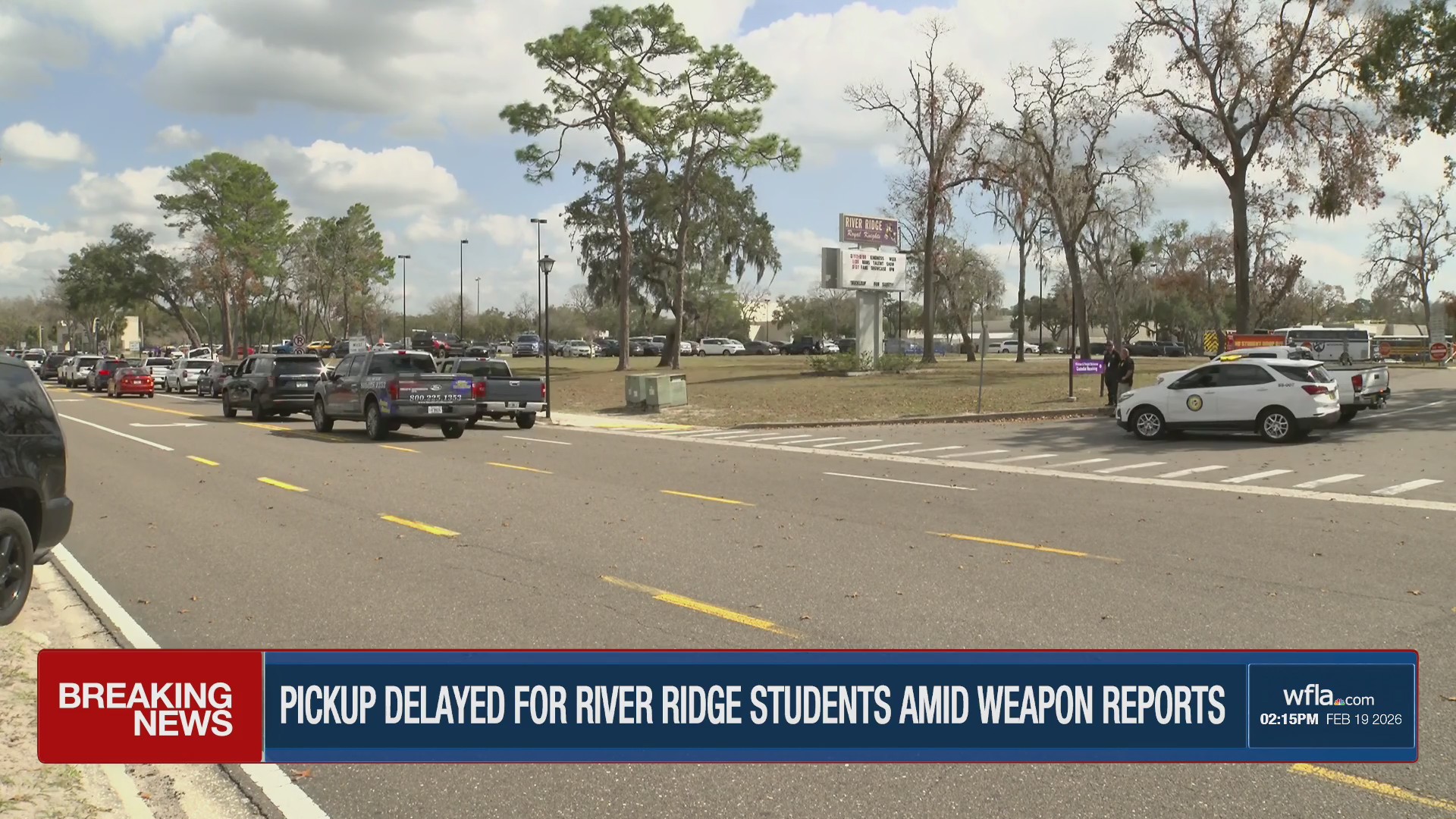 Pickup delayed for River Ridge students amid reports of weapon on campus