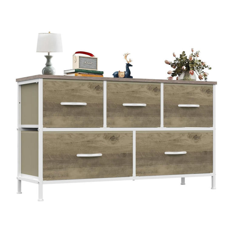 Get the Olixis 5-drawer fabric dresser for just $29  perfect for small  spaces!