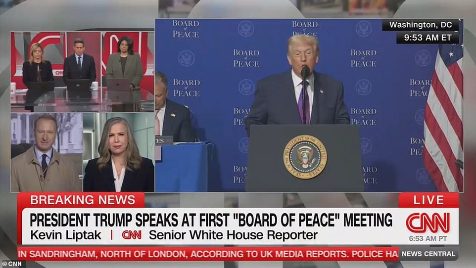 CNN host caught in hot-mic moment during Trump speech
