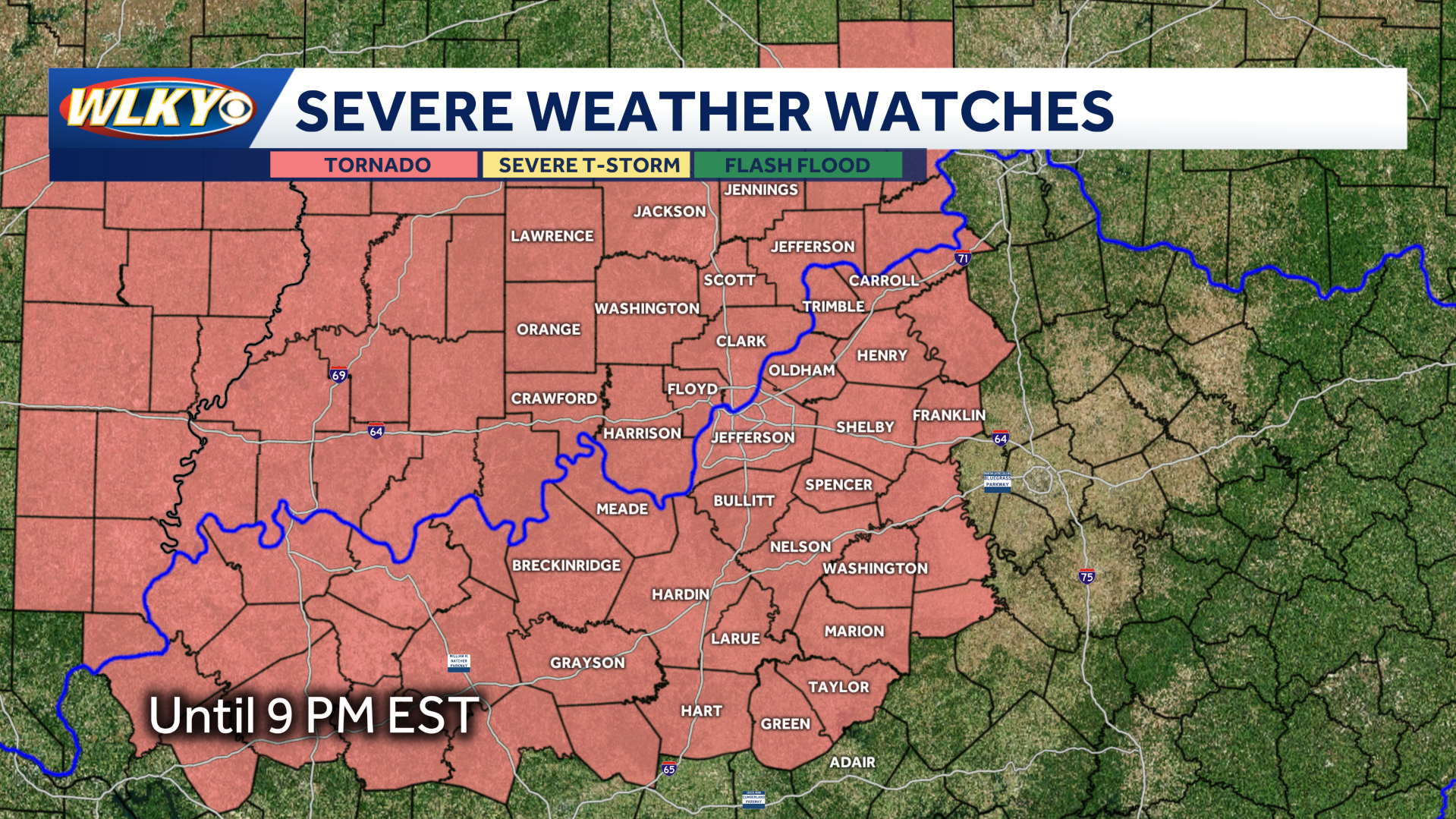 Scattered thunderstorms for some, with hail and high winds