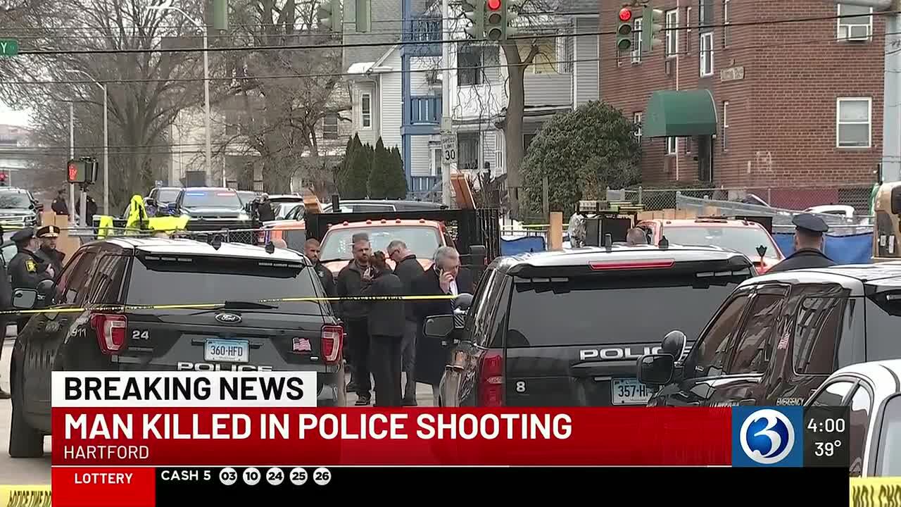 Knife-holding suspect shot by Hartford officer dies at hospital, police say