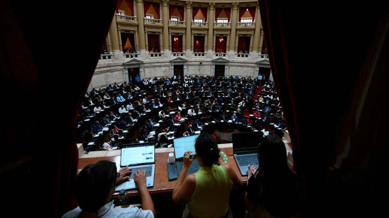 Reforma laboral en Diputados: las imágenes de un debate decisivo en el ...