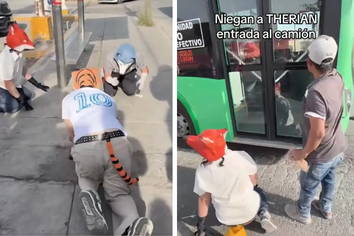 Chofer impide entrada a therians en autobús de Nuevo León
