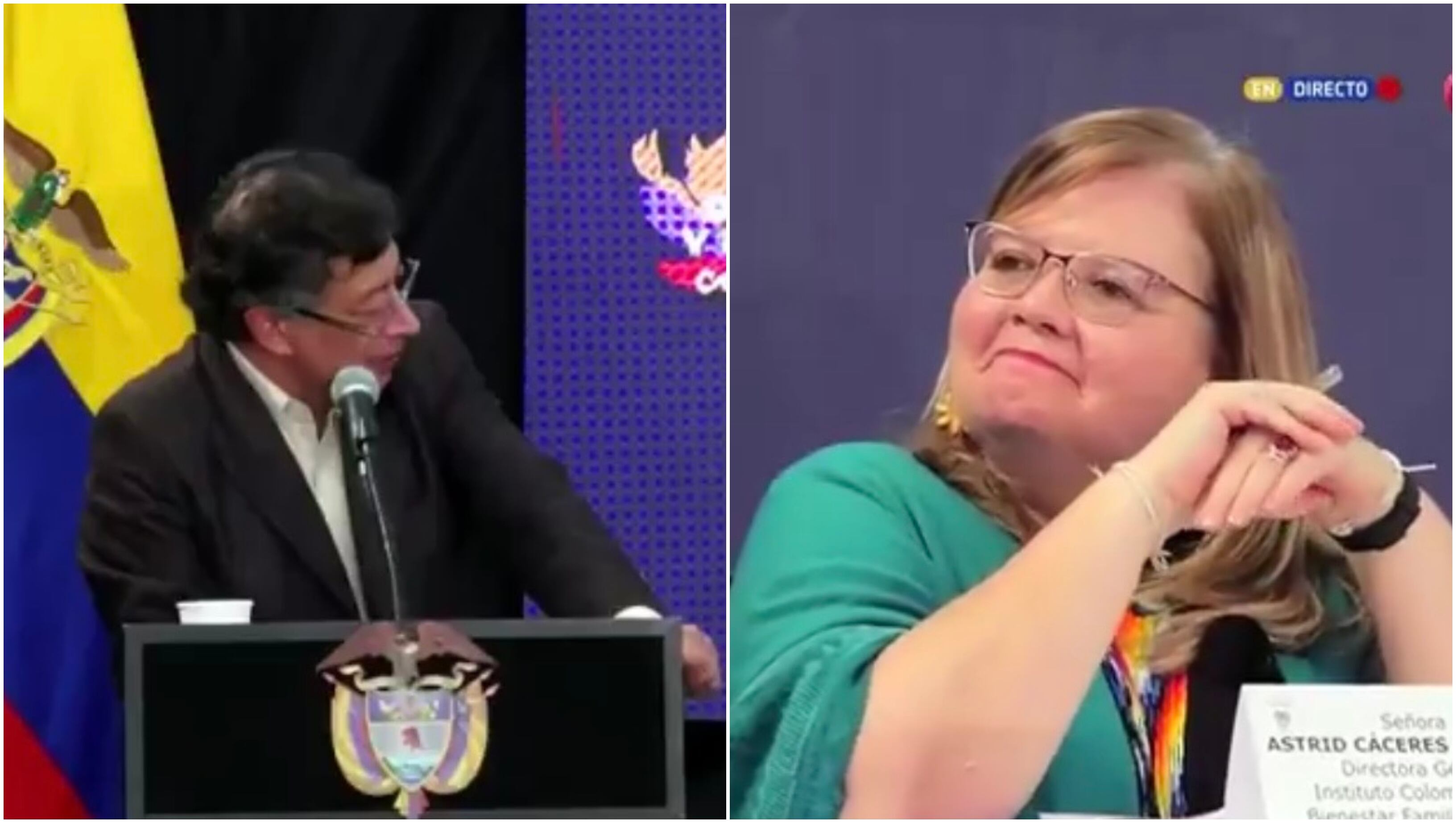 Gustavo Petro le hizo fuerte reclamo a la directora del ICBF en pleno ...