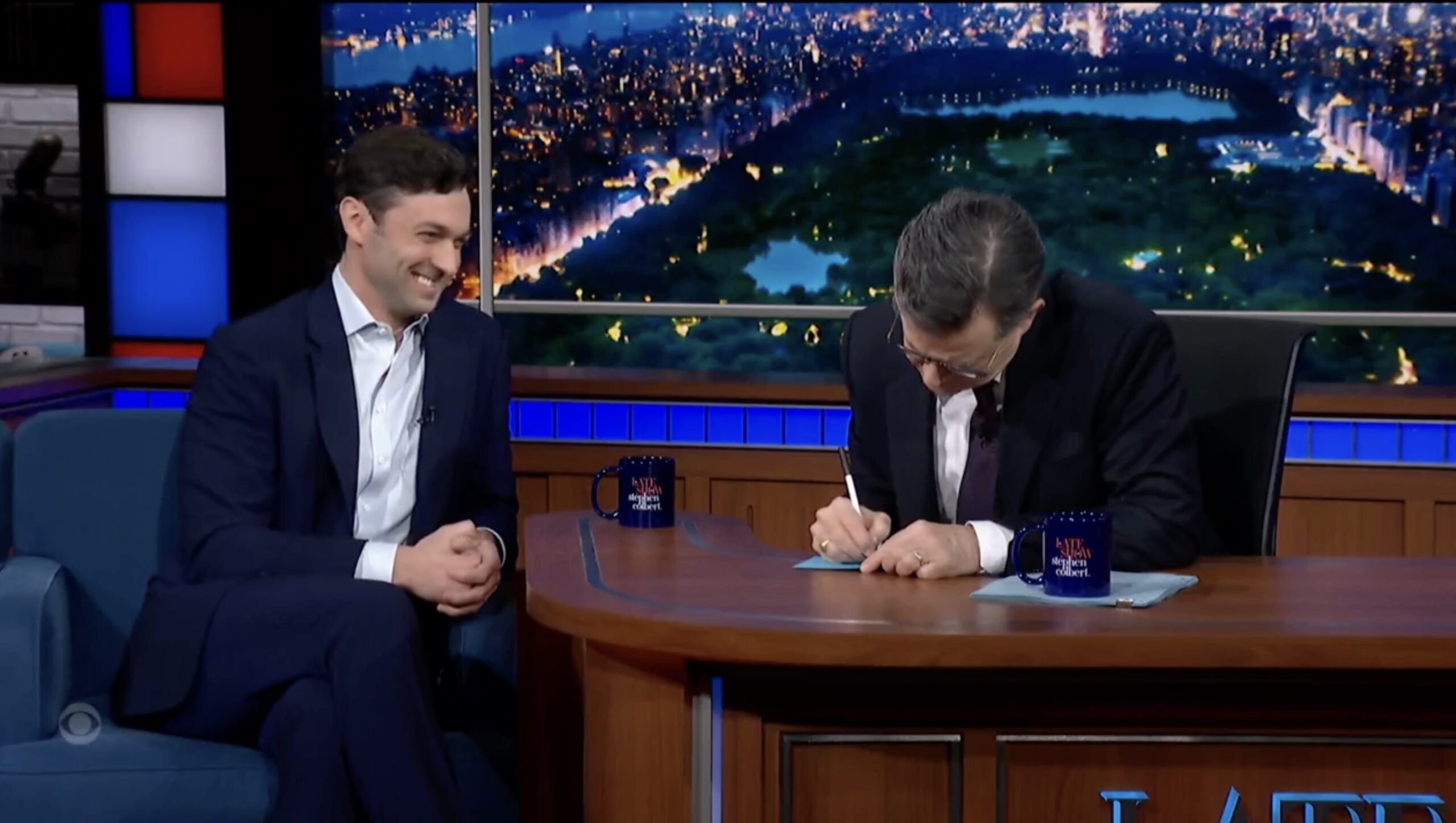 Colbert hosts Jon Ossoff in first political interview since Talarico ...