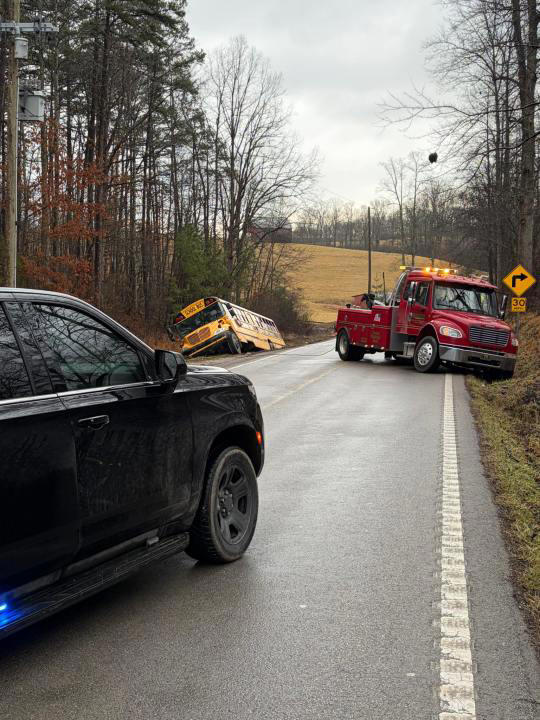 1 student hurt after Jackson County school bus winds up in ditch