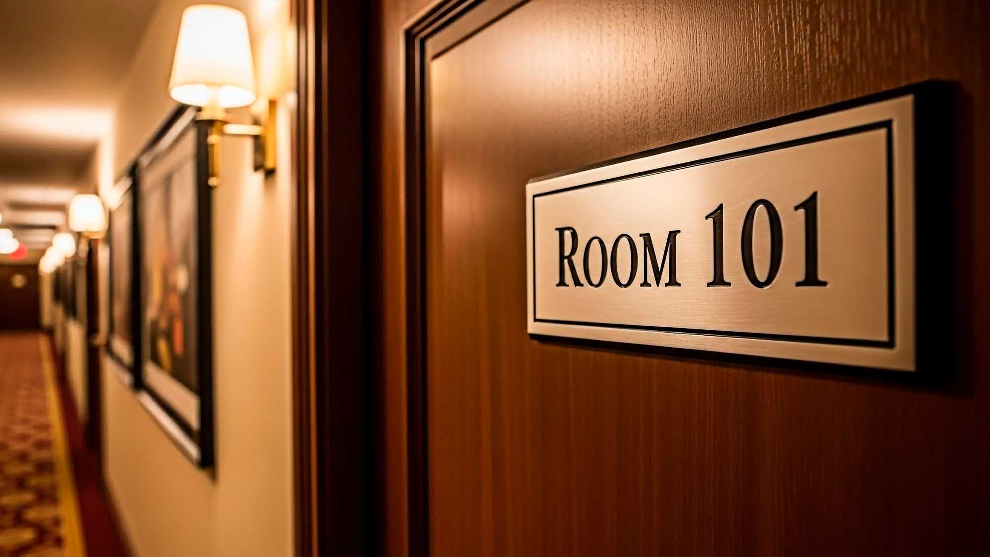 Custom room number signs keep spaces organized