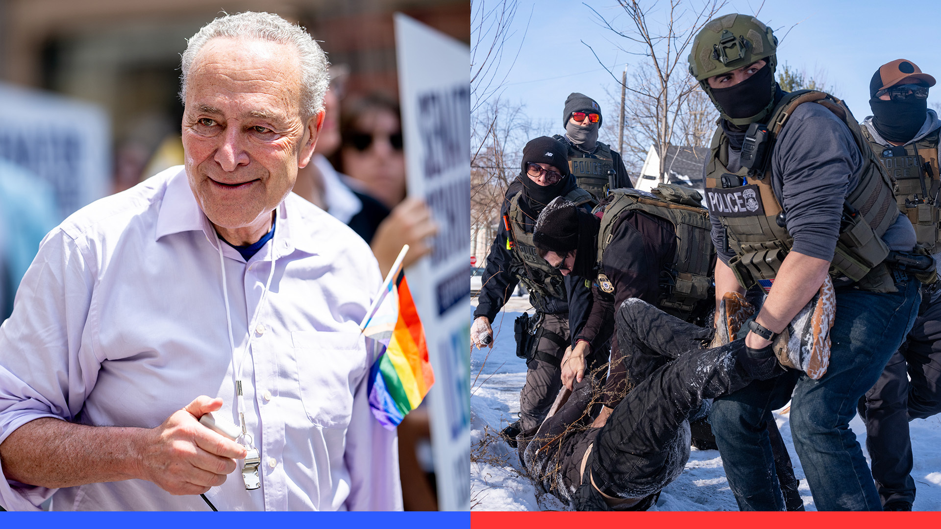 Trump admin reportedly knew of a rise in ICE use of force; Sen. Schumer ...