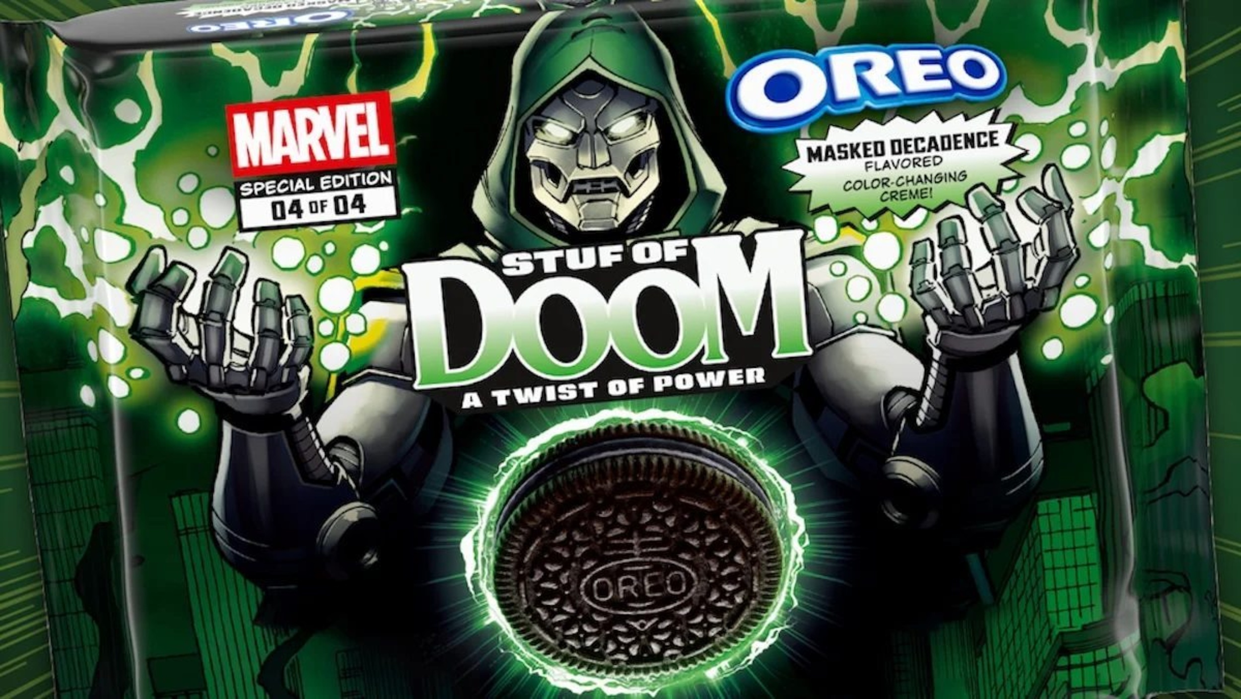 Oreo's secret 4th Marvel pack features Doctor Doom and a new flavor