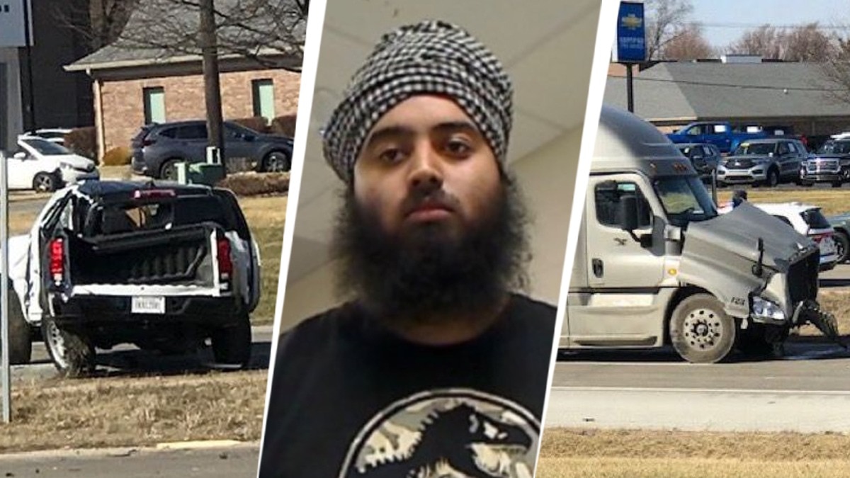 Indian truck driver arrested after 3-vehicle collision kills man in Indiana