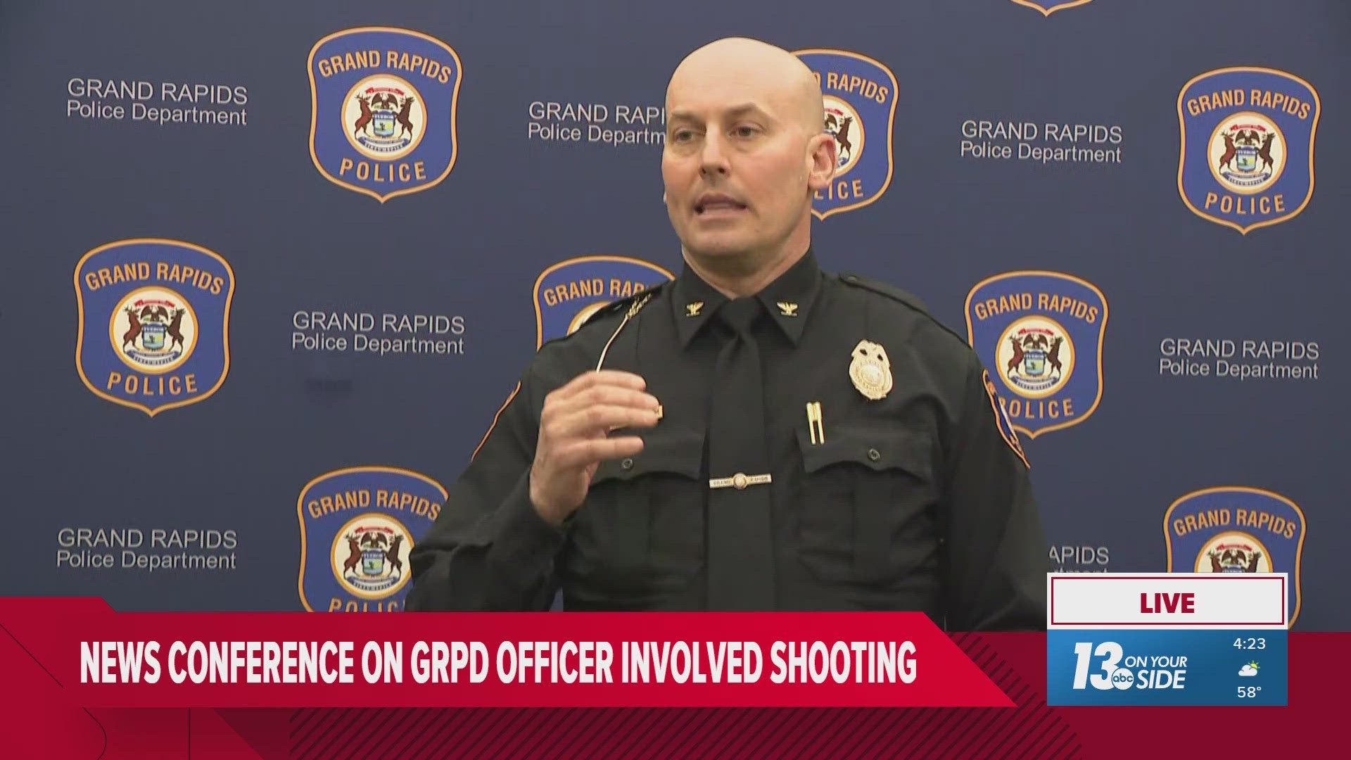GRPD gives an update after man shot by officers dies
