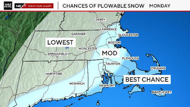 Snow coming to Boston area again today. Weather forecast maps show ...
