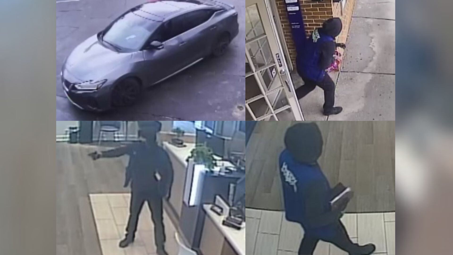Pictures: Search underway for armed suspect after bank robbery in Nashville
