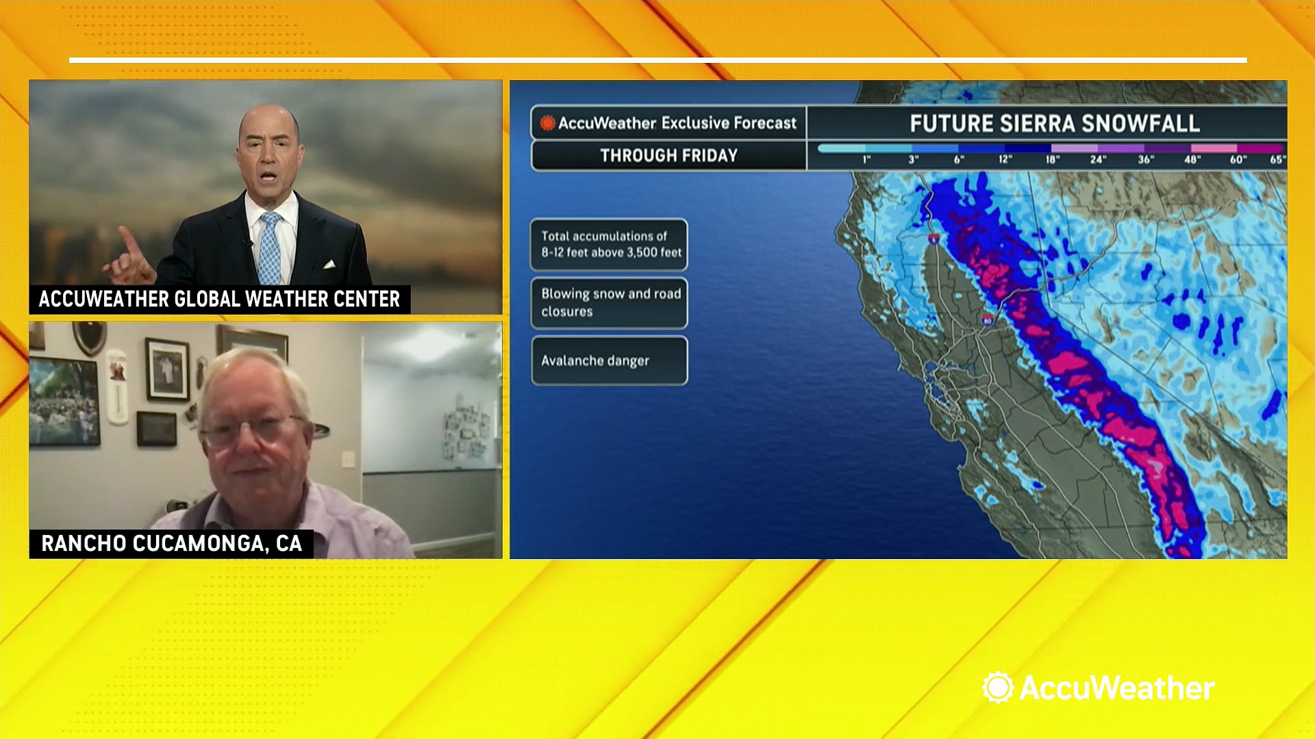 Heavy rain and snow leave California drenched during the wet season
