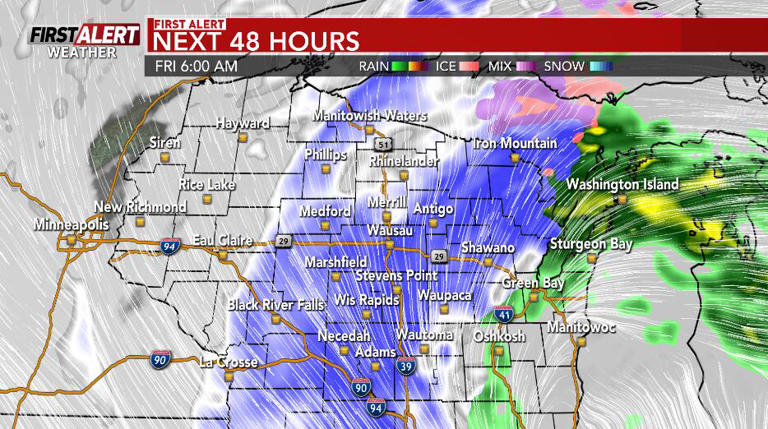 First Alert Day for impactful snowfall in parts of the region on Friday ...