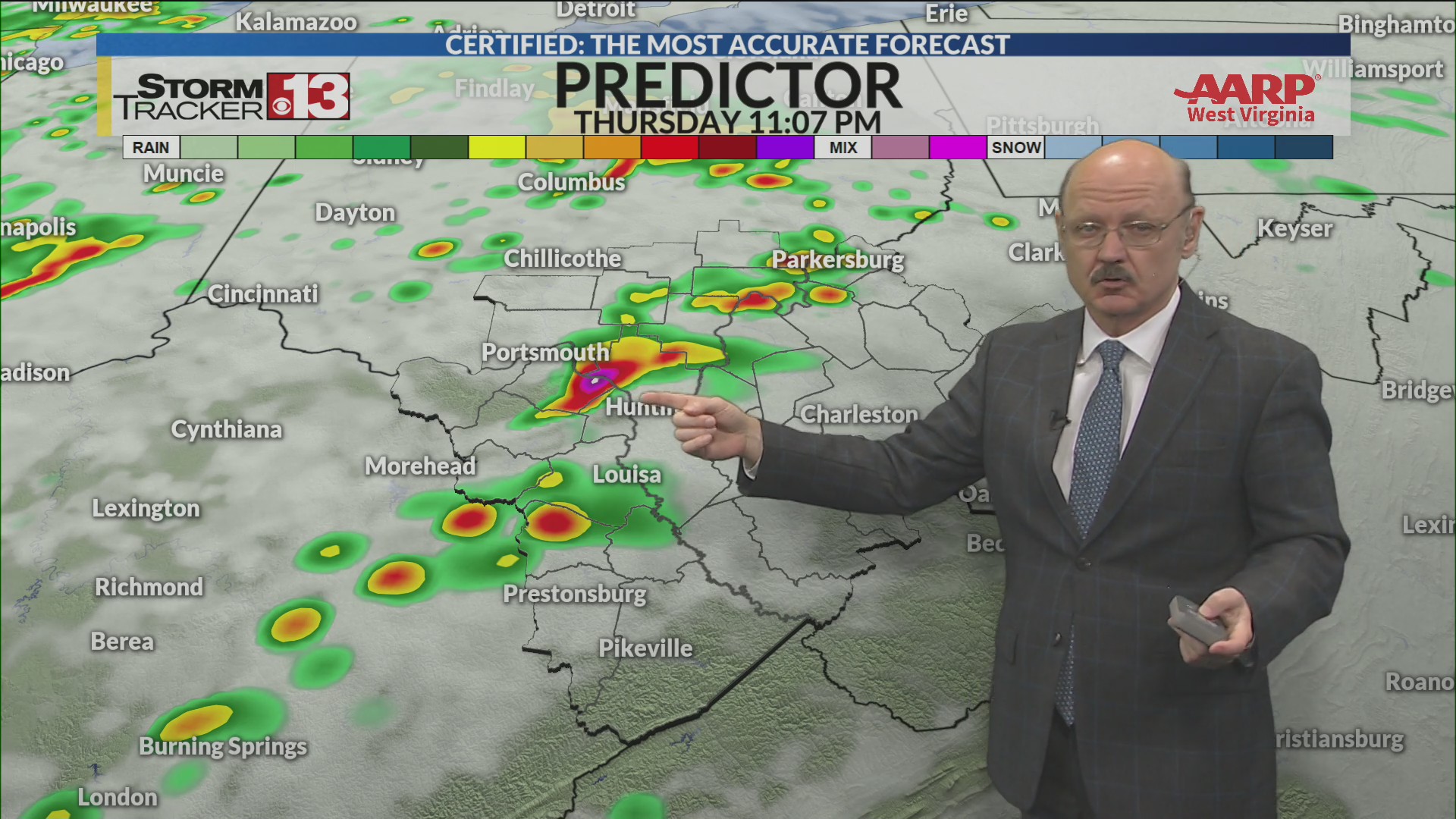 Late Thursday Feb 19, 2026 Storm Update and Brief Glance at Snow
