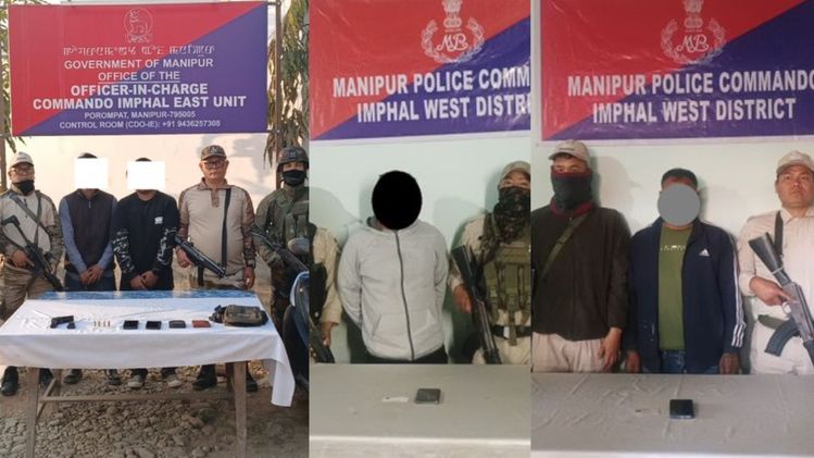 Manipur police arrest four militants; major arms and explosives haul ...